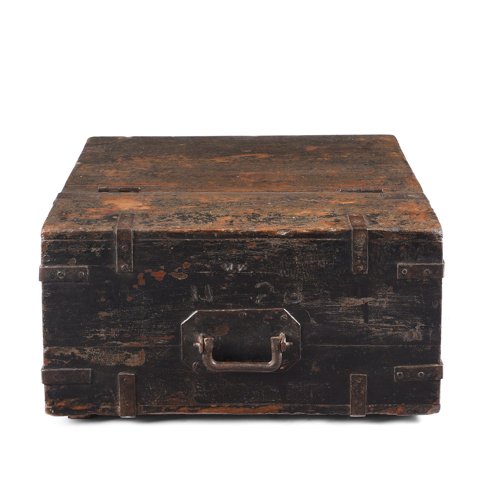 Iron Bound Teak Ammunition 'Limber' Chest - Late 19th Century