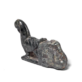 Soapstone Peacock Turban Hanger From Dungarpur - 19th Century