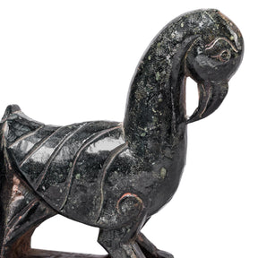 Soapstone Peacock Turban Hanger From Dungarpur - 19th Century