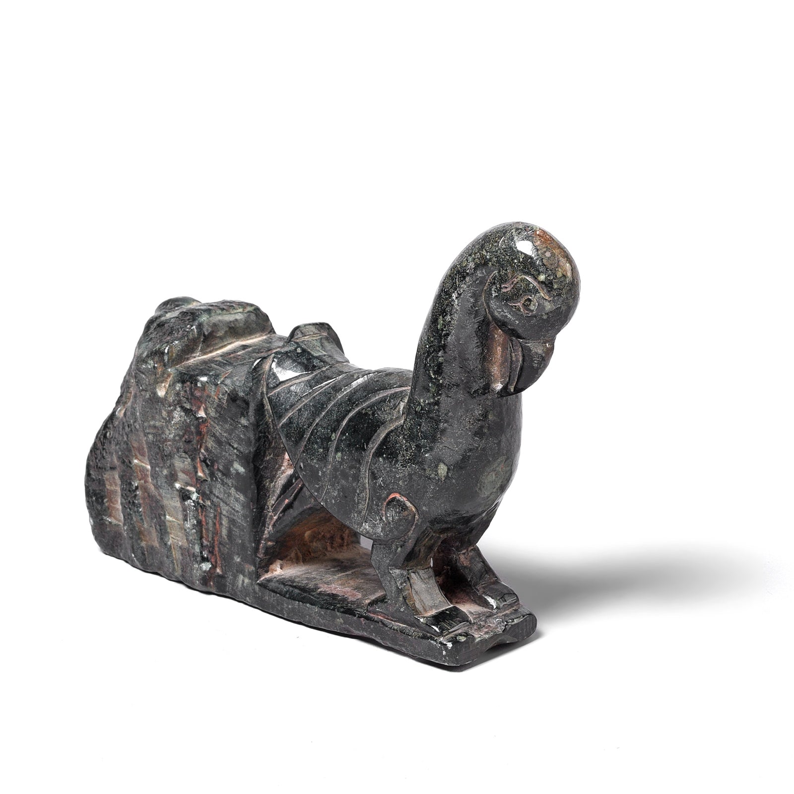 Soapstone Peacock Turban Hanger From Dungarpur - 19th Century