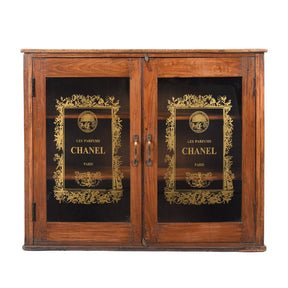 Glazed Teak 'Chanel' Wall Cabinet - Ca 1930