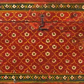 Painted Jain Prayer Book Box From Gujarat - Ca 1920