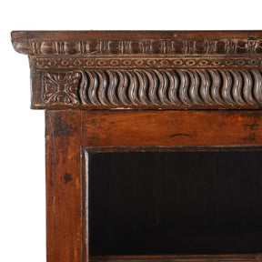 Glazed Anglo Indian Teak Book Cabinet - Late 19th Century