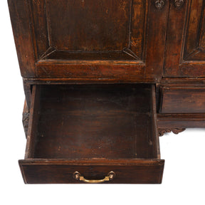 Glazed Anglo Indian Teak Book Cabinet - Late 19th Century