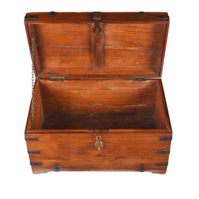 Iron Bound Indian Military Chest -19th Century