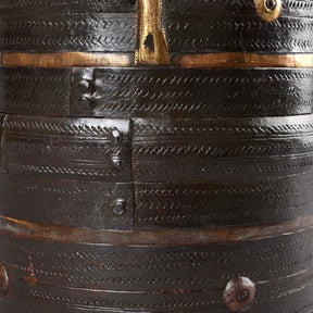 Iron & Brass South Indian Grain Measure - 19th Century