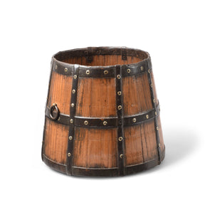 Iron Bound Teak Grain Measure From Rajasthan - 19th Century