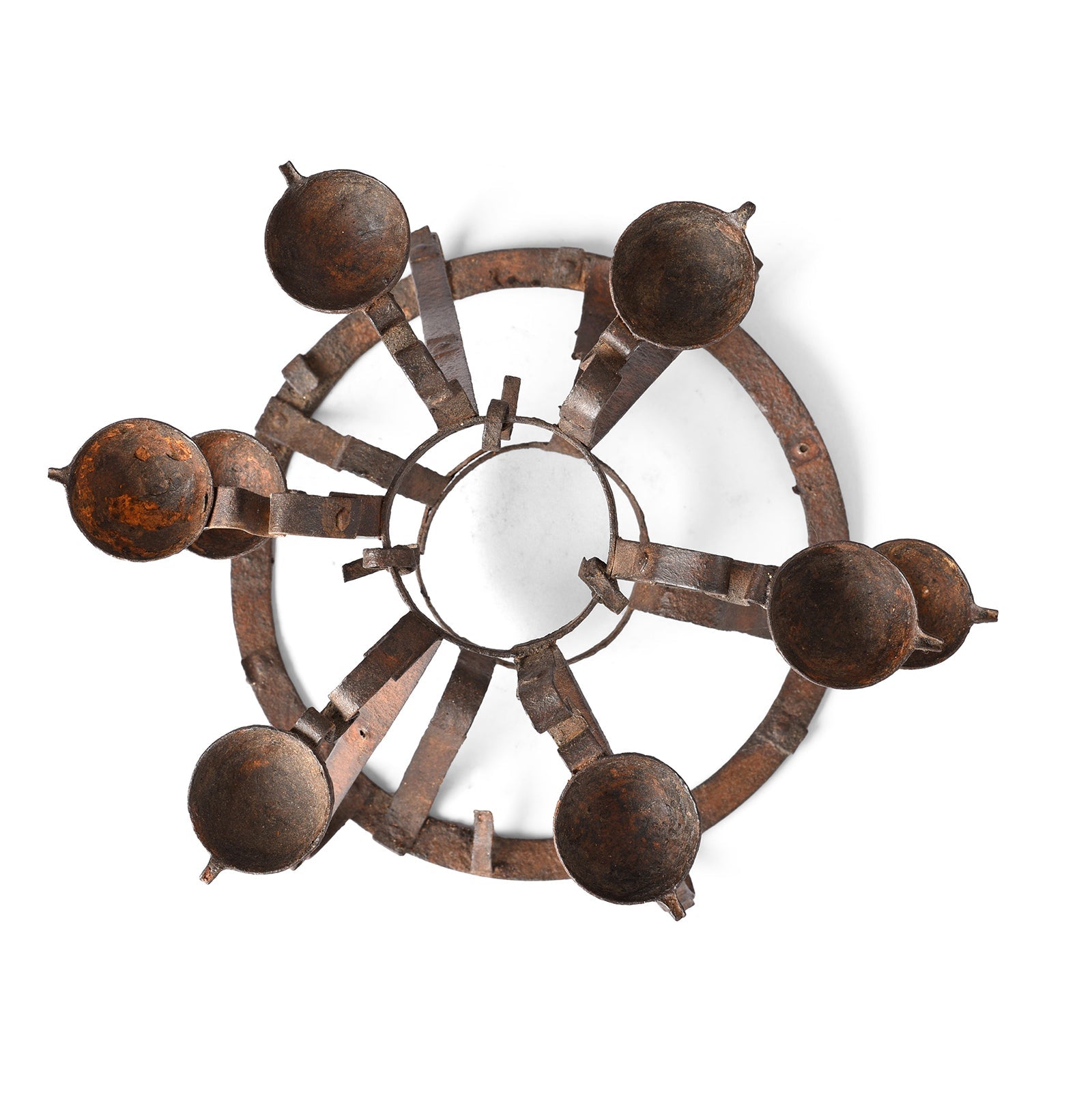 Old Iron Bastar Tribal Toran (Oil Lamp) - Ca 1920