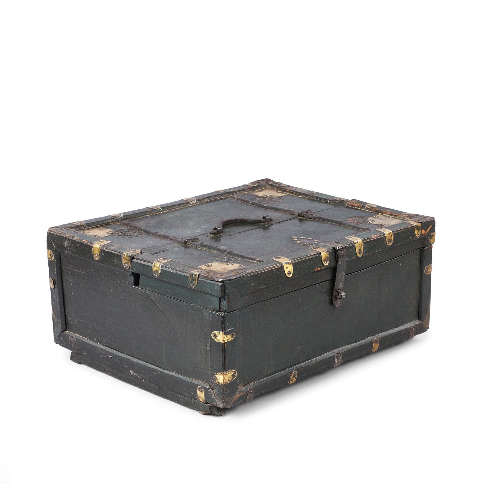 Painted Merchants Box From Bikaner - 19th Century