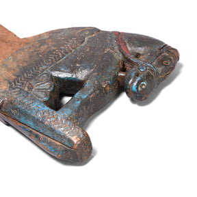 Horse Khunti Turban Hanger From Rajasthan - 19th Century