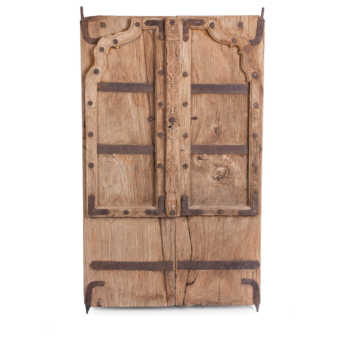 Bleached Window Shutter From Bikaner - 19th Century