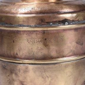 3 Tier Brass Tiffin Box - Ca 1900