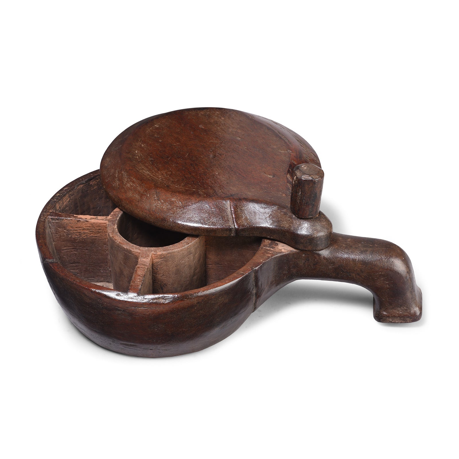 Teak Masala Box From Banswara - Ca 1900
