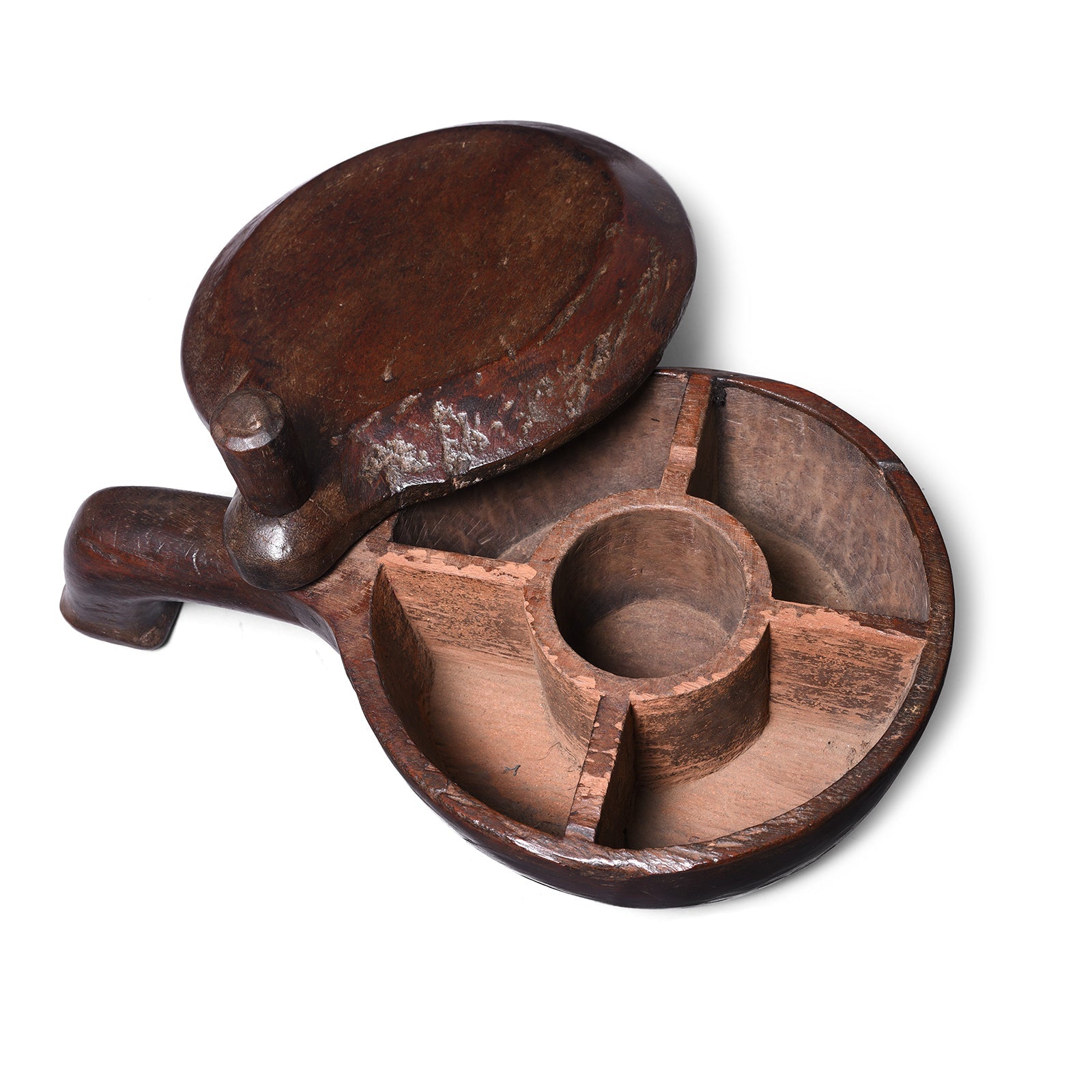 Teak Masala Box From Banswara - Ca 1900