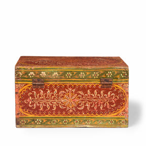 Painted Jain Prayer Book Box From Gujarat - Ca 1900