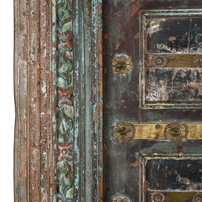 Brass Studded Door & Frame From Kutch - 19th Century