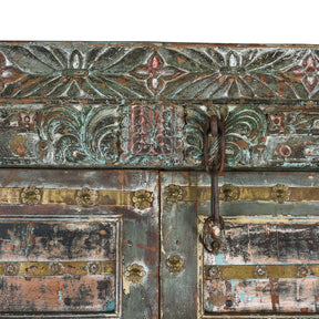Brass Studded Door & Frame From Kutch - 19th Century