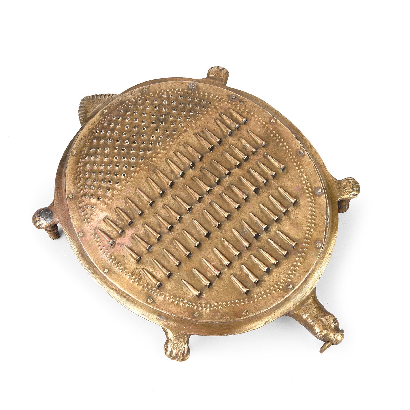 Vintage Brass Grater From Mumbai - Ca 1940