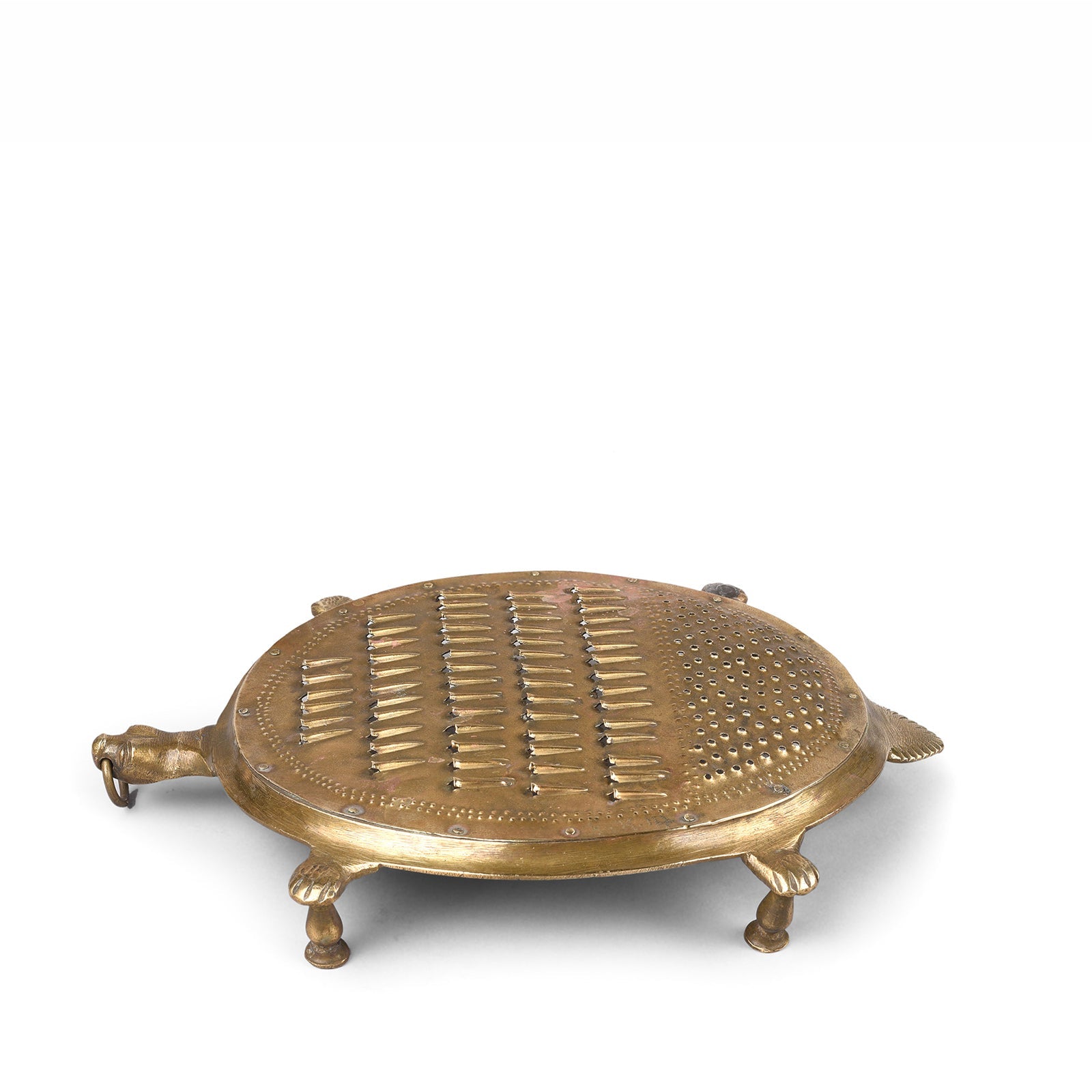 Vintage Brass Grater From Mumbai - Ca 1940