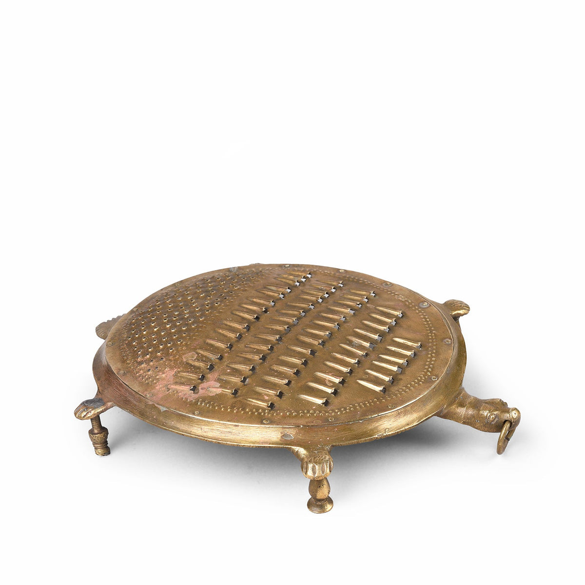 Vintage Brass Grater From Mumbai - Ca 1940