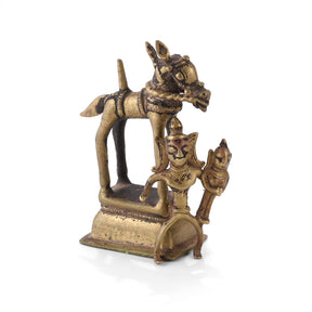 Brass Horse & Khandoba From The Deccan - 19th Century