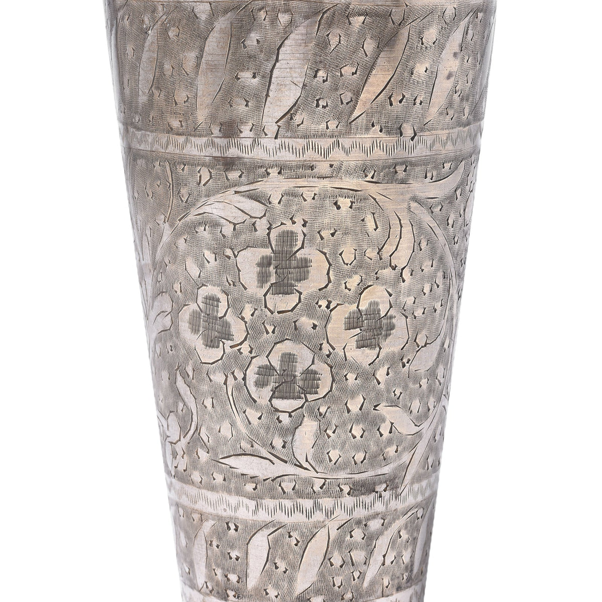 Vintage Lassi Cup - Nickel Plated Brass - Early 20th Century