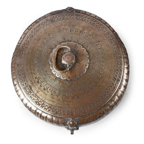 Indian Brass Chapati Box - 19th Century