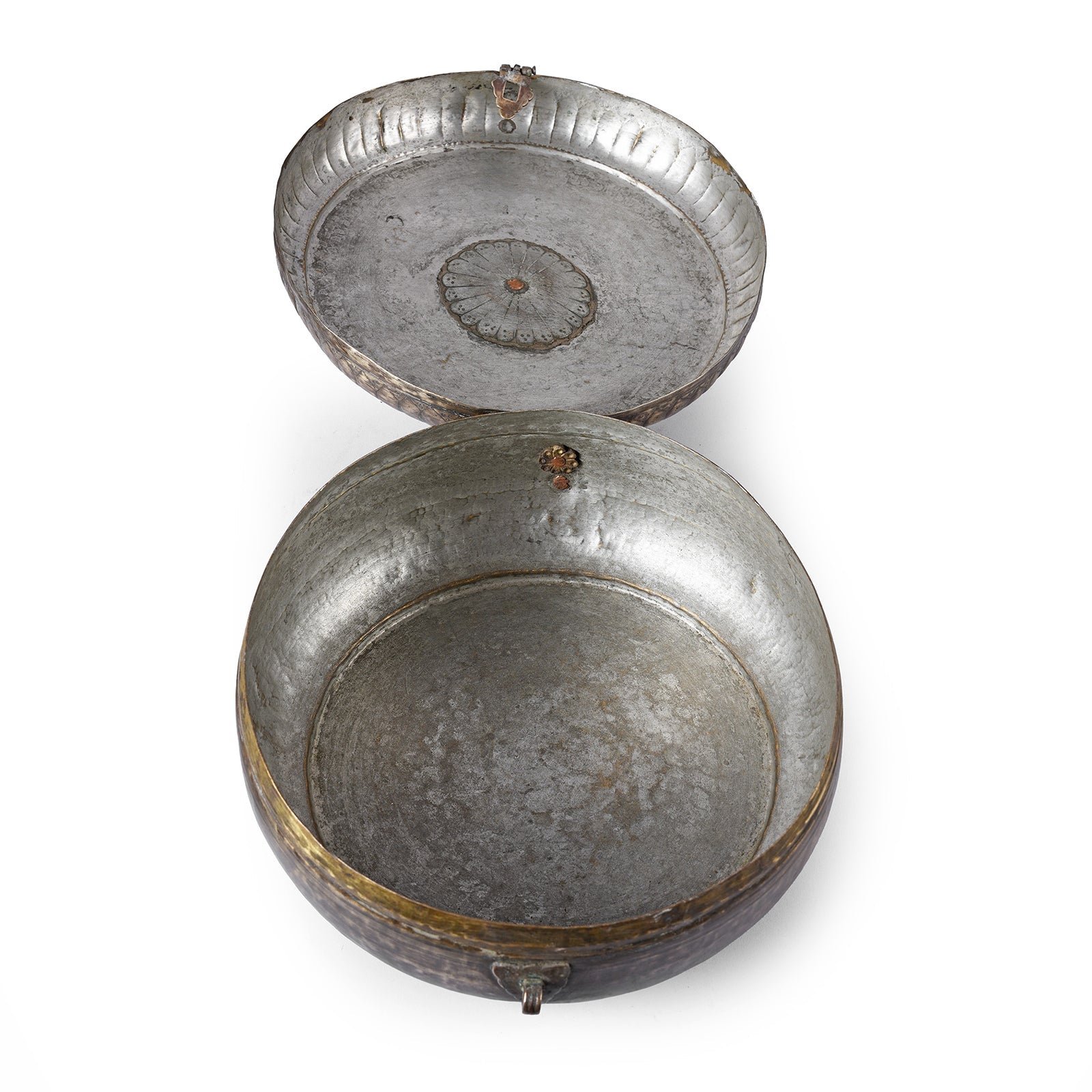 Indian Brass Chapati Box - 19th Century