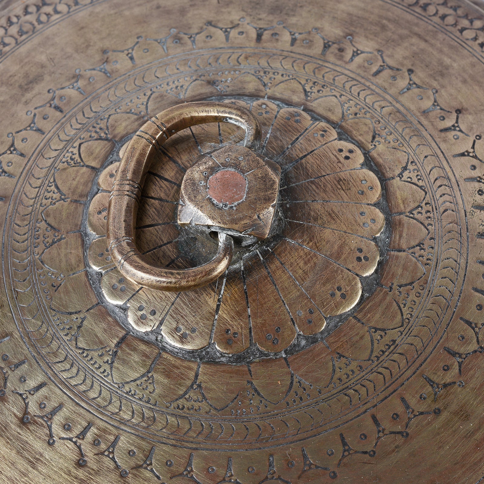 Indian Brass Chapati Box - 19th Century