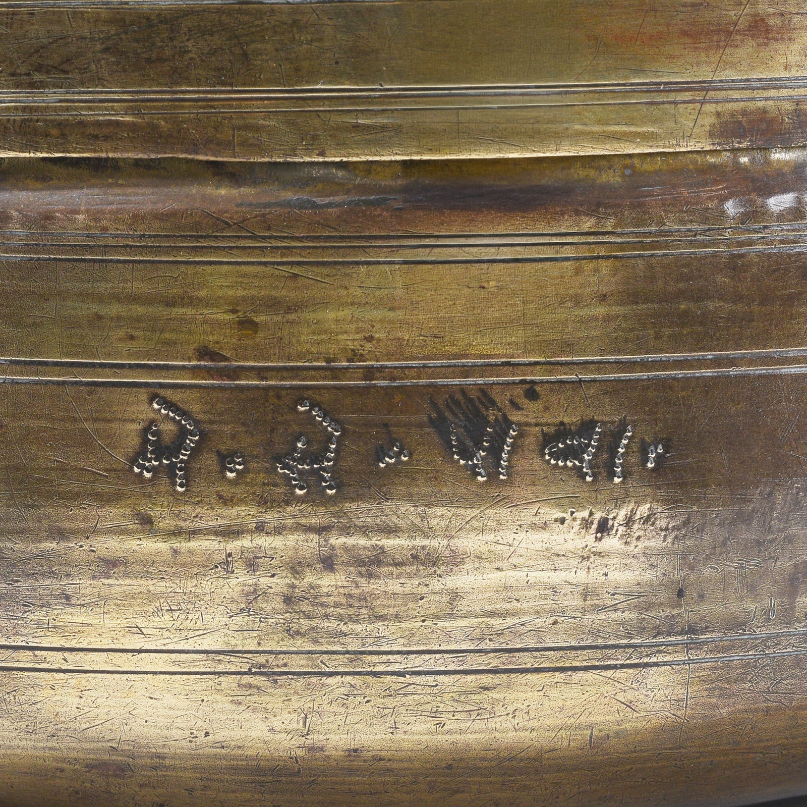Brass Indian Chapati Box - Ca 1900