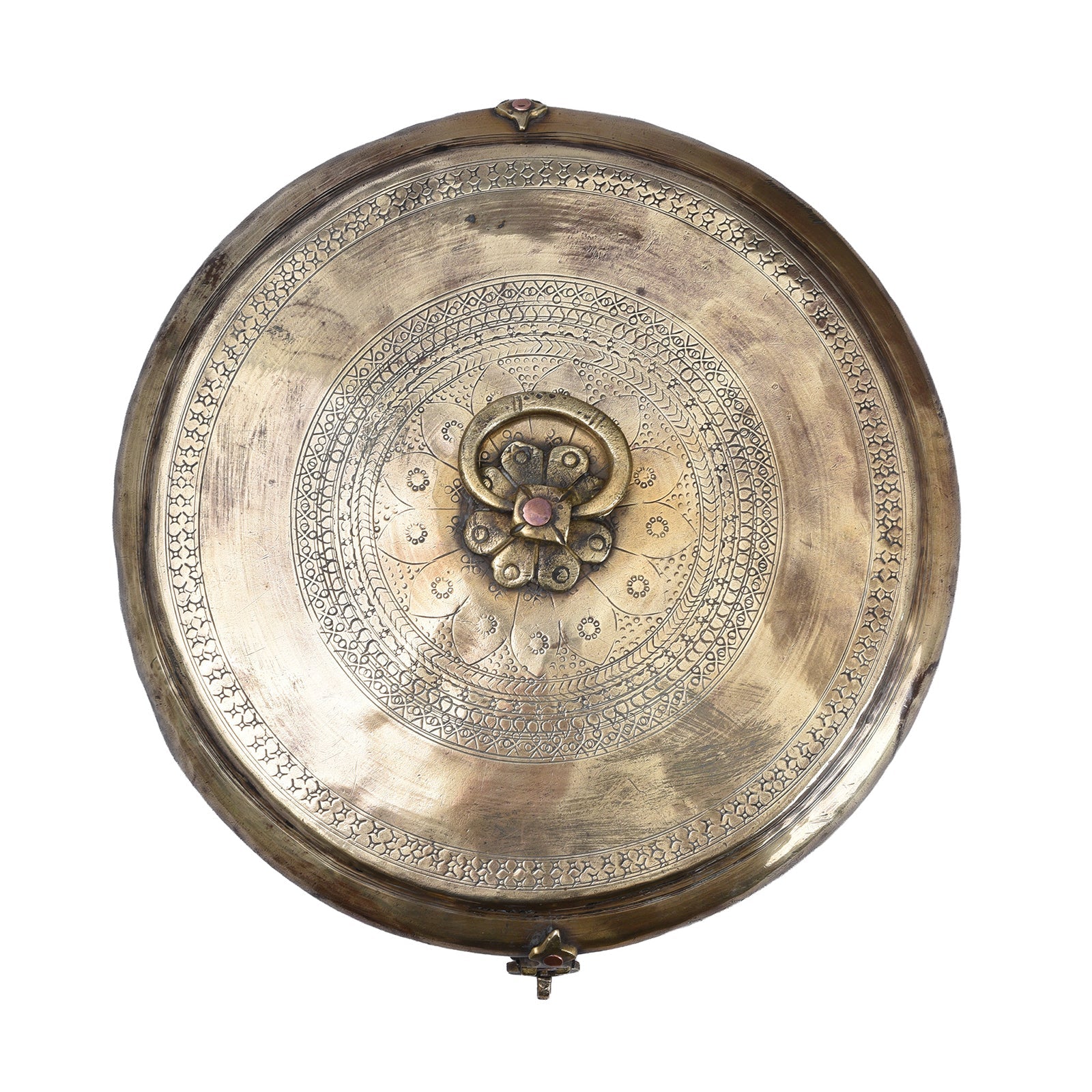 Brass Indian Chapati Box - Ca 1900