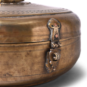 Indian Brass Chapati Box - 19th Century