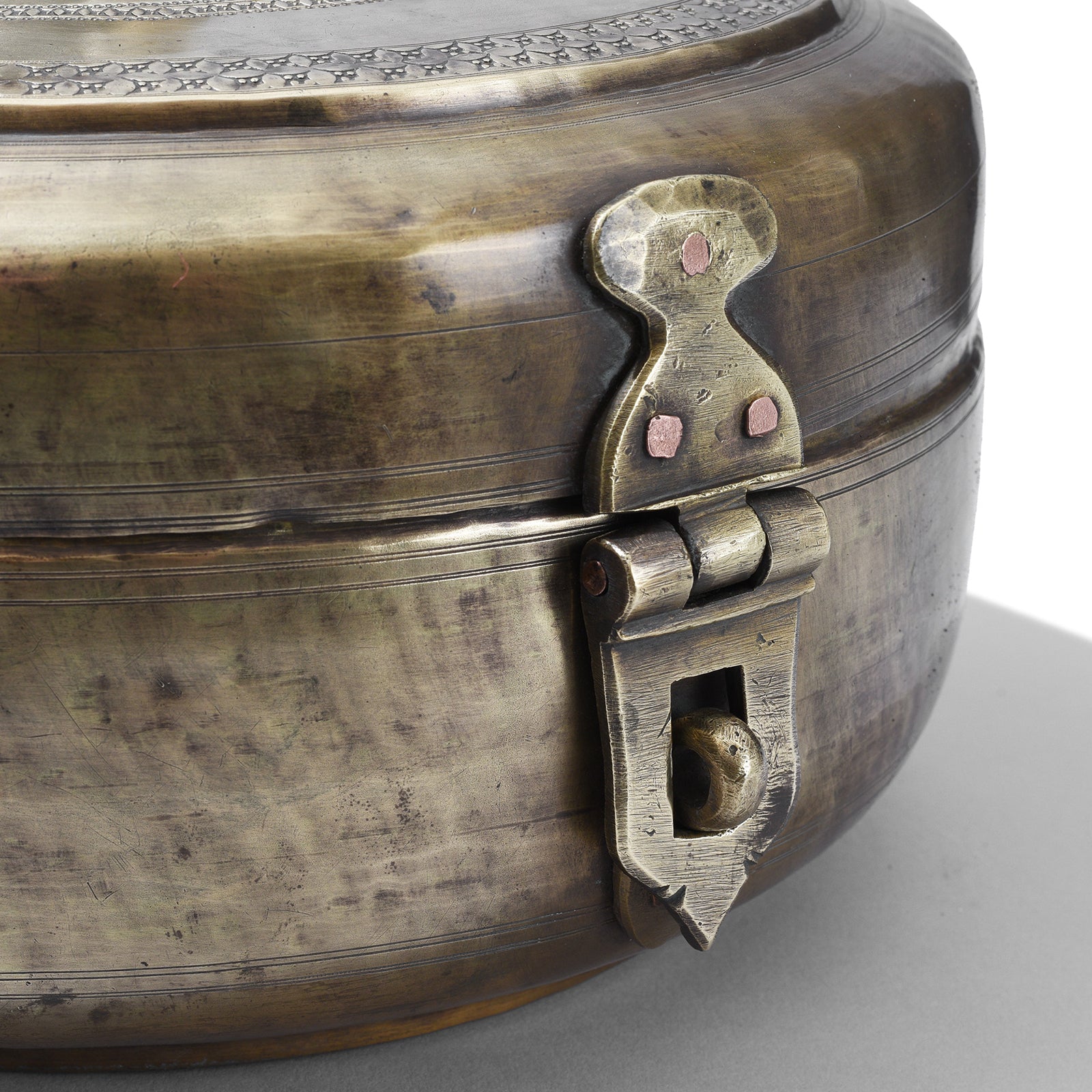 Exceptionally Good Brass Chapati Box - 19th Century