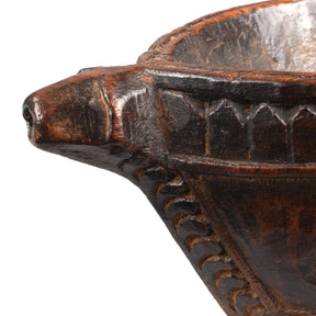 Carved Marwari Kharal (Opium Grinder) - 19th Century