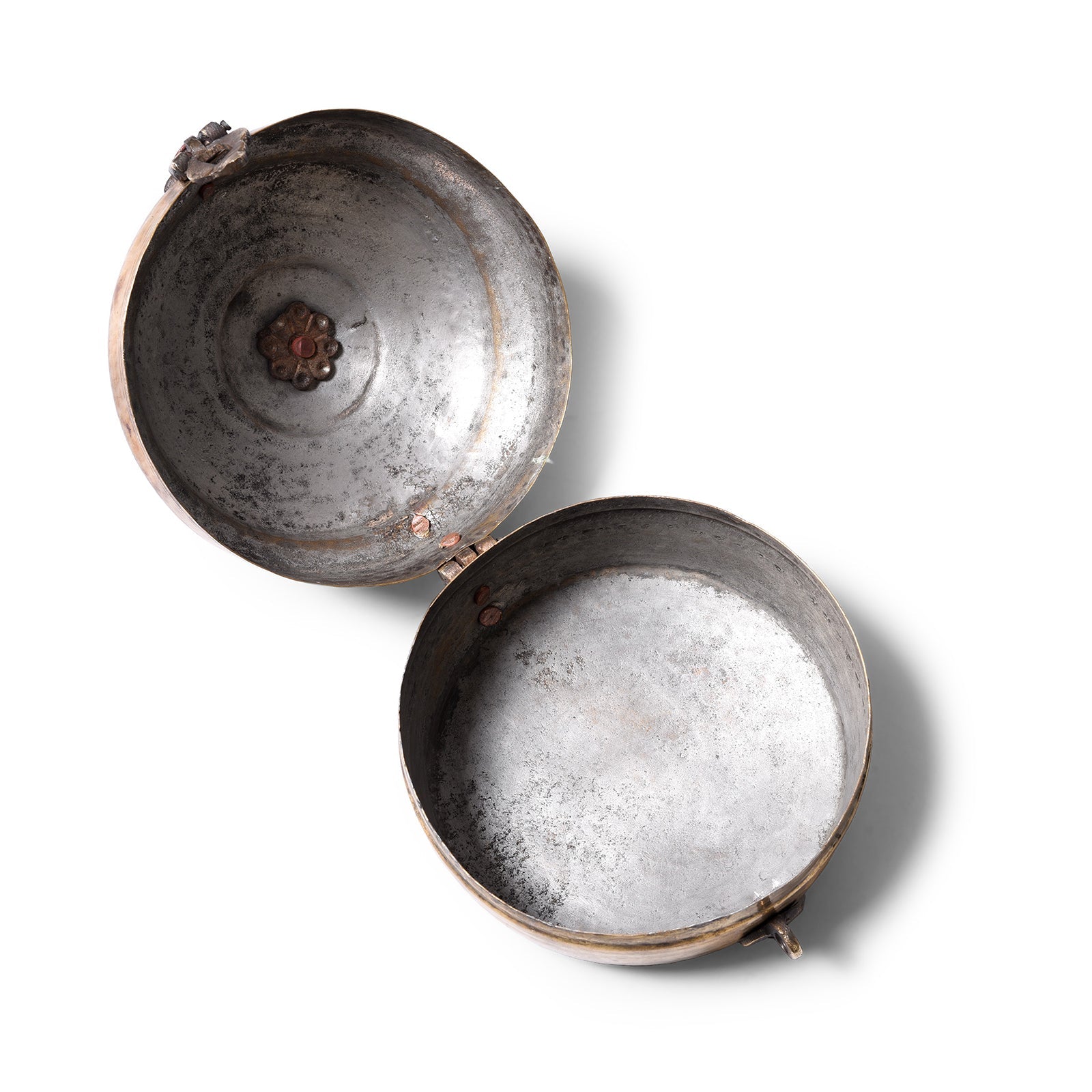 Indian Brass Chapati Box - Ca 1920