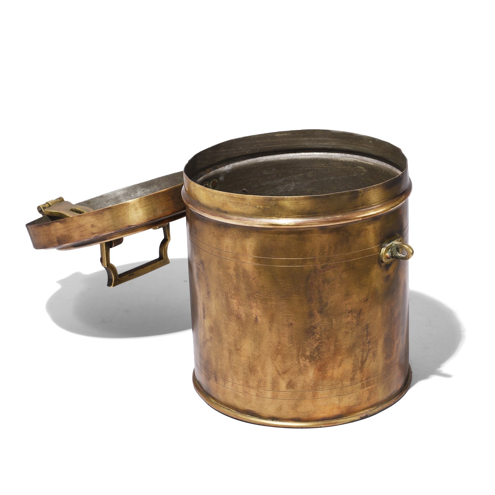 Vintage Indian Brass Food Caddy - Ca 1920