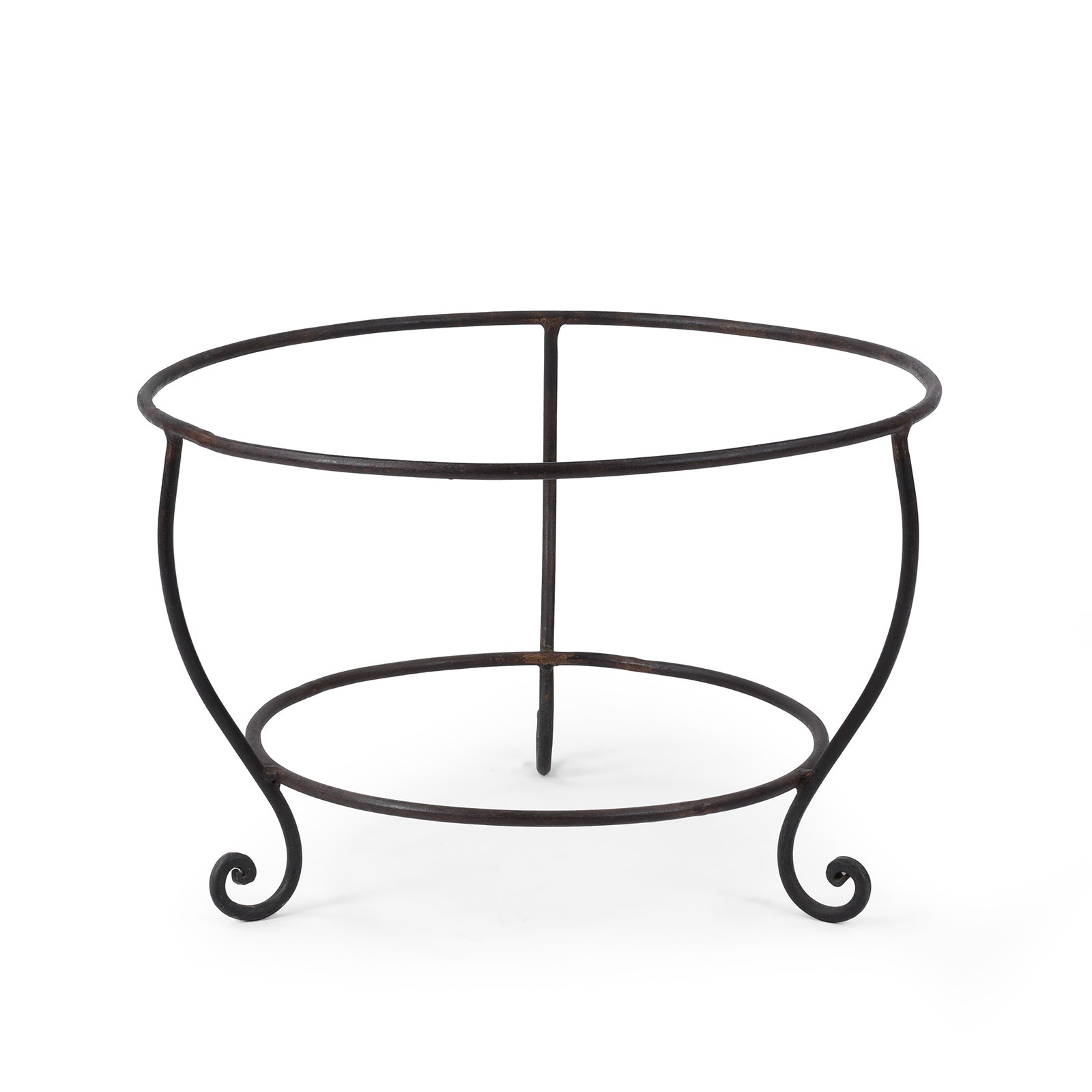 Old Kadai Fire Bowl on Stand - Ca 1900 - 79cm