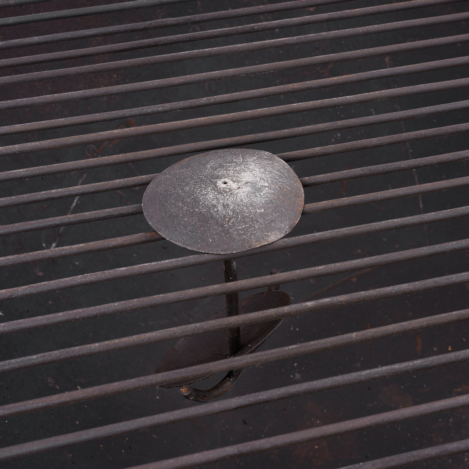 Old Kadai Fire Bowl From Rajasthan - Ca 1920 Inc Stand & Grill