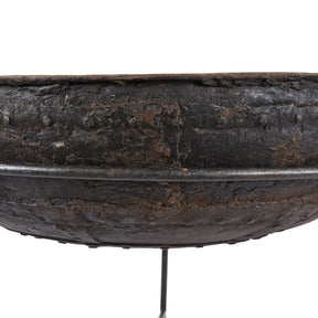 Old Kadai Fire Bowl on Stand - Ca 1920 - 88cm
