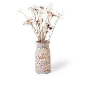 Vintage Painted Wood Pot From Kullu