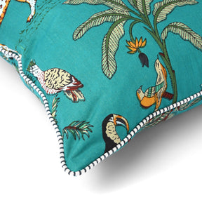 Jungle Animal Print Cushion with Pad - Various Colours