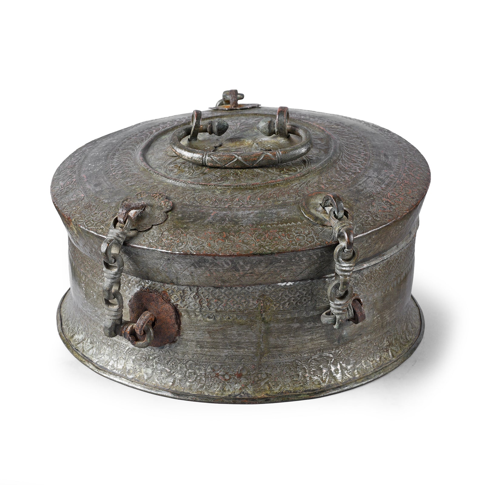 Kashmir Tinned Paan Dan Box - 19th Century