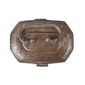 Indian Brass Jali Paan Dan Box - Circa 1910
