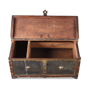 Iron Clad Merchants Box From Shekhawati - 19th Century