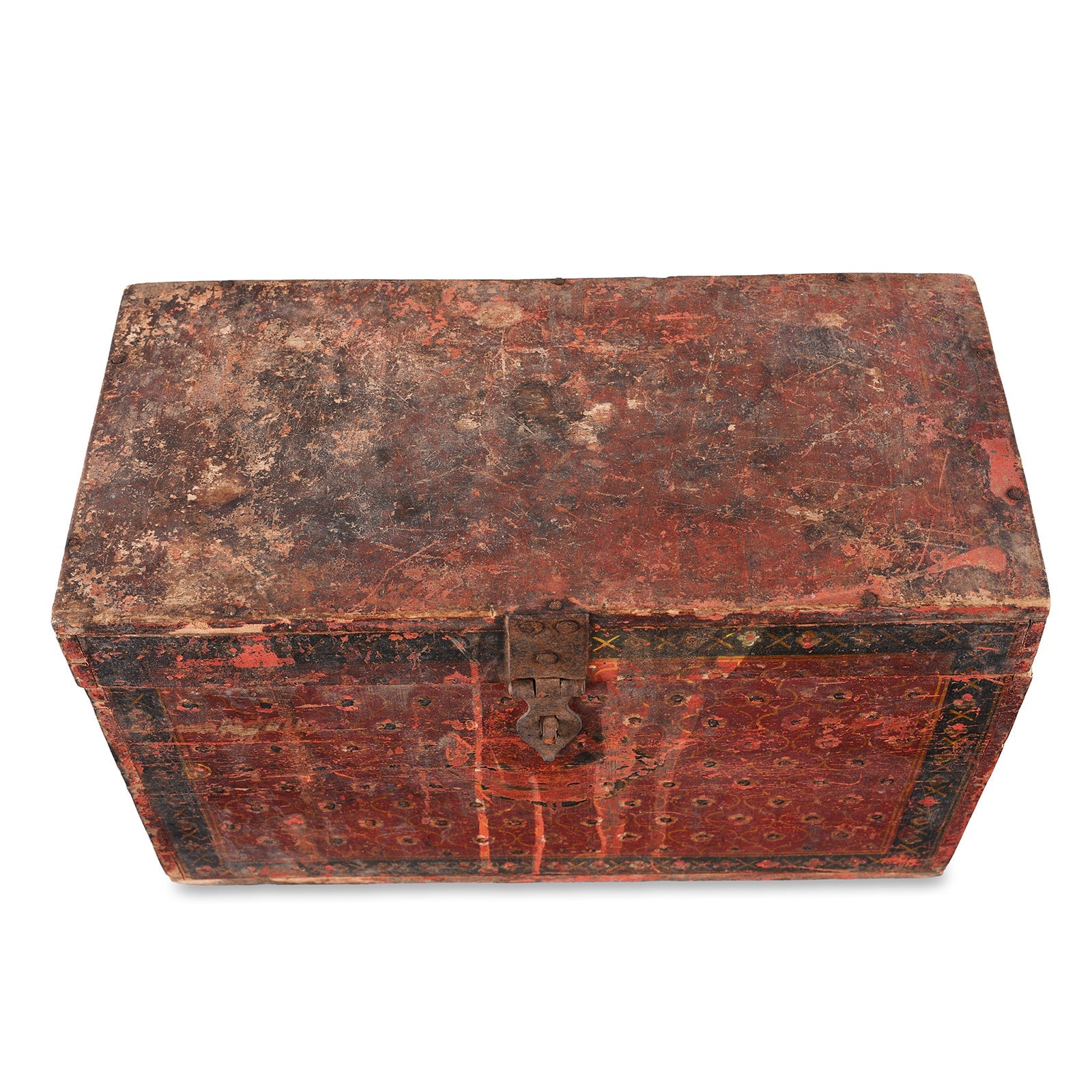Painted Jain Book Box From Gujarat - 19th Century