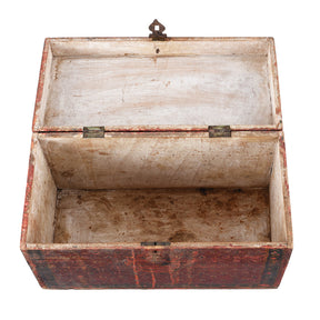 Painted Jain Book Box From Gujarat - 19th Century