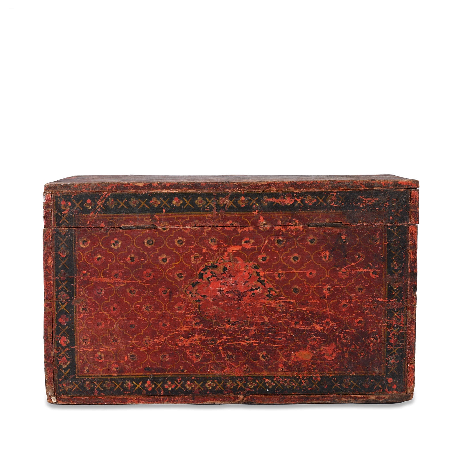 Painted Jain Book Box From Gujarat - 19th Century