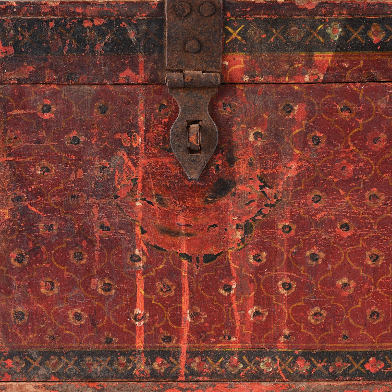Painted Jain Book Box From Gujarat - 19th Century