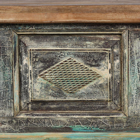 Reclaimed Teakwood Blanket Chest With Painted Finish