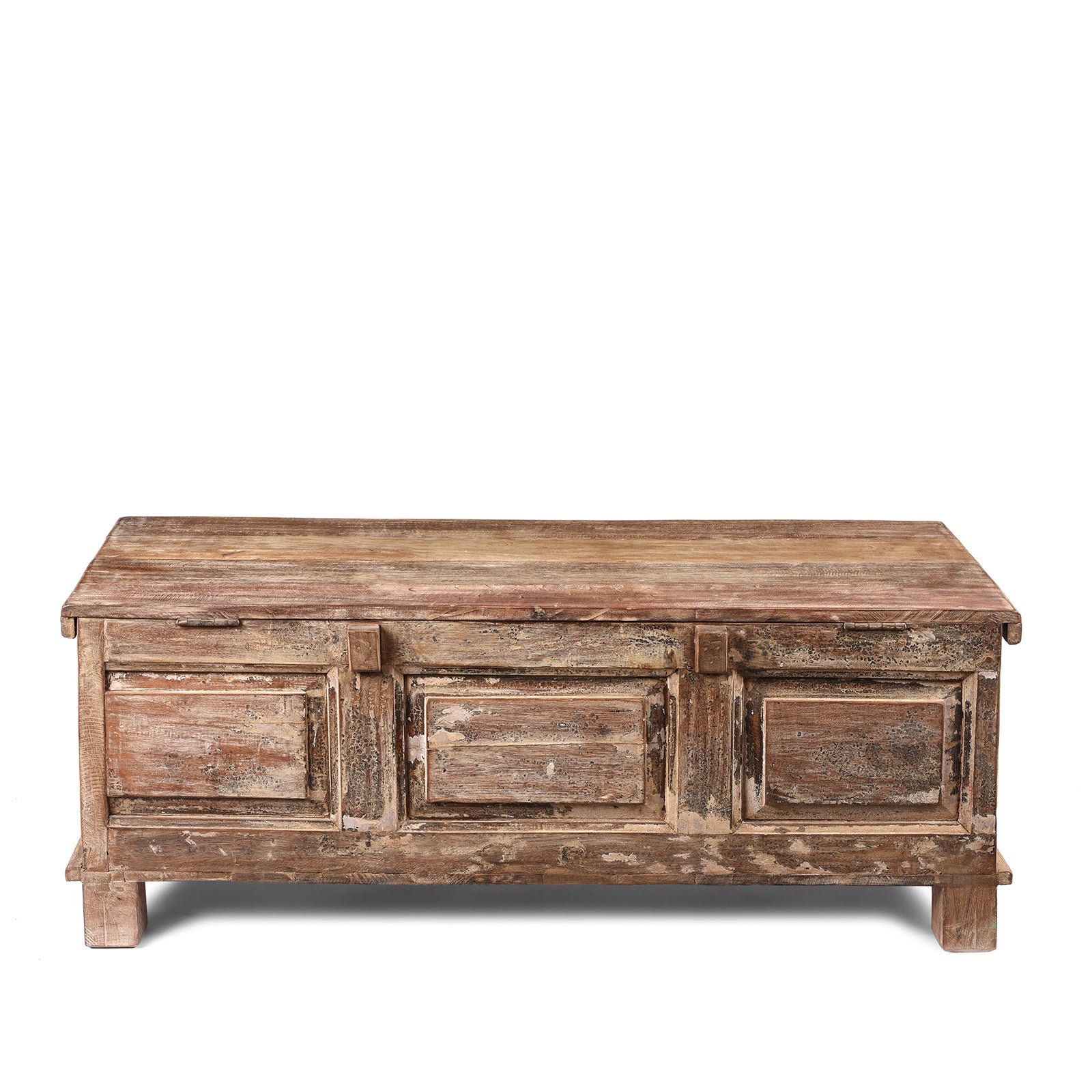 Reclaimed Teakwood Blanket Chest With Painted Finish